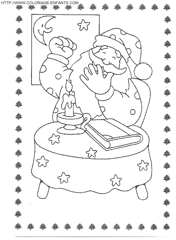 Christmas Santa Claus coloring