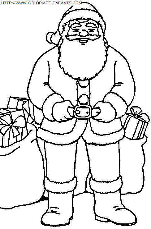 Christmas Santa Claus coloring