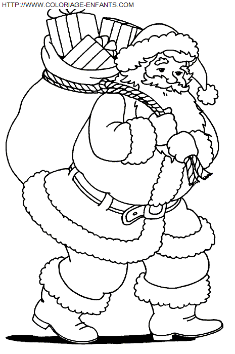 Christmas Santa Claus coloring