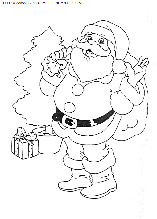 Christmas Santa Claus coloring