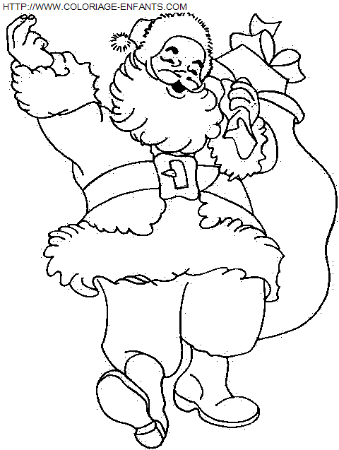 Christmas Santa Claus coloring