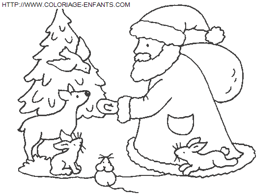 Christmas Santa Claus coloring