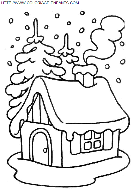 Christmas Scenery coloring