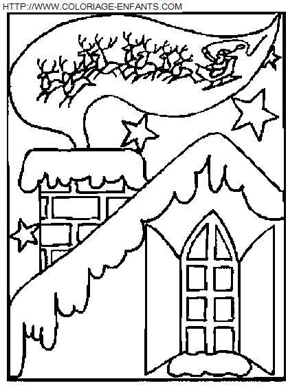 Christmas Scenery coloring