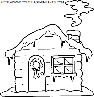 Christmas Scenery coloring