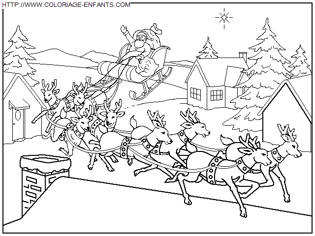 Christmas Scenery coloring