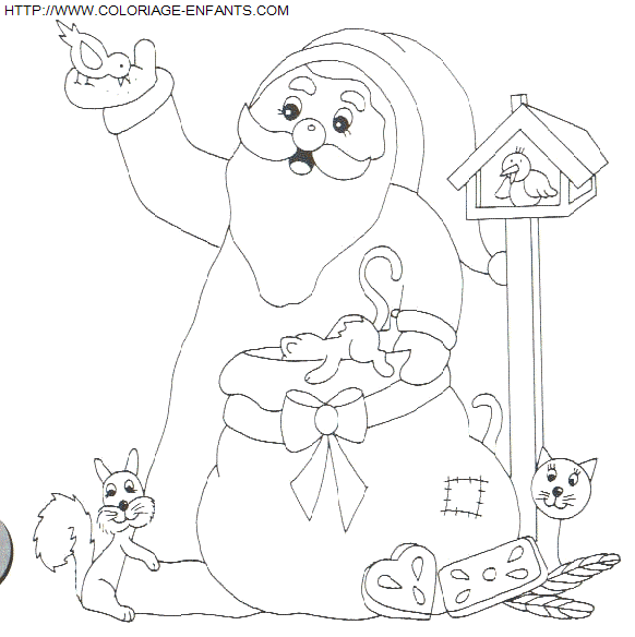 Christmas Santa Claus Presents coloring