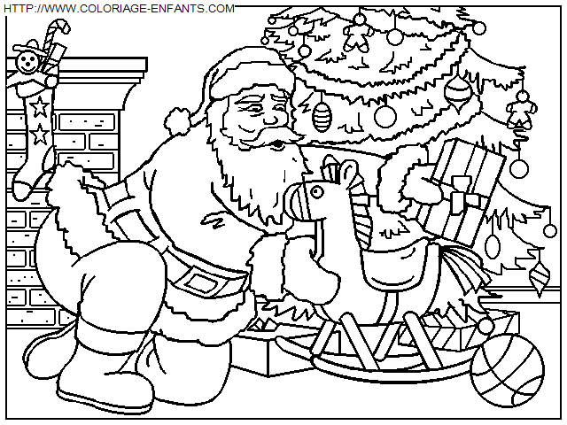 Christmas Santa Claus Presents coloring