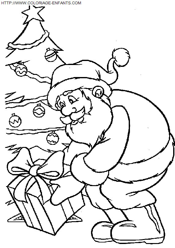 Christmas Santa Claus Presents coloring