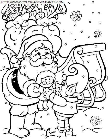 Christmas Santa Claus Presents coloring