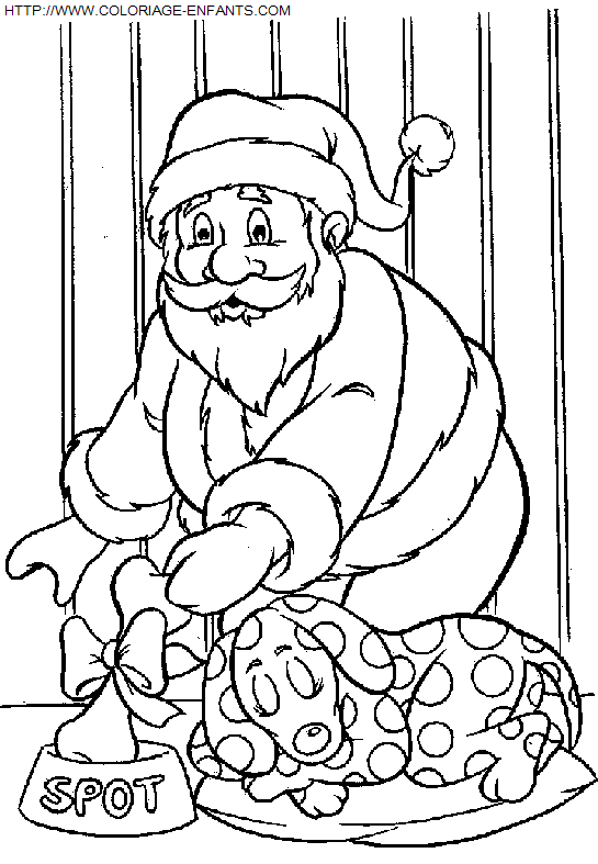 Christmas Santa Claus Presents coloring