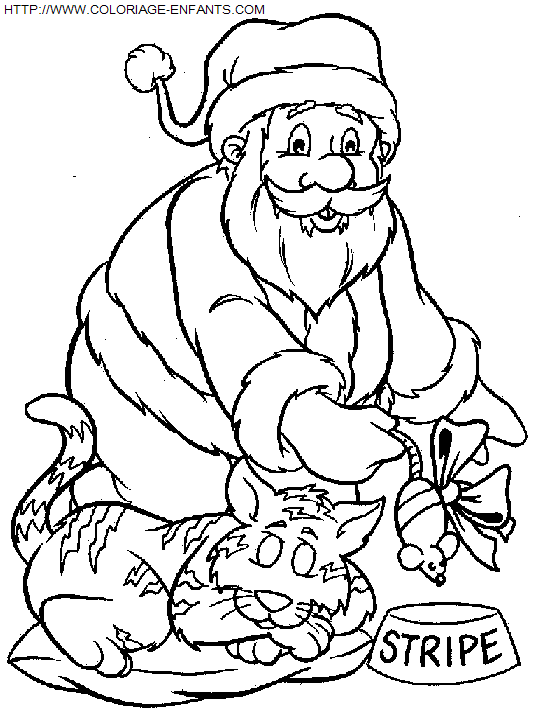 Christmas Santa Claus Presents coloring