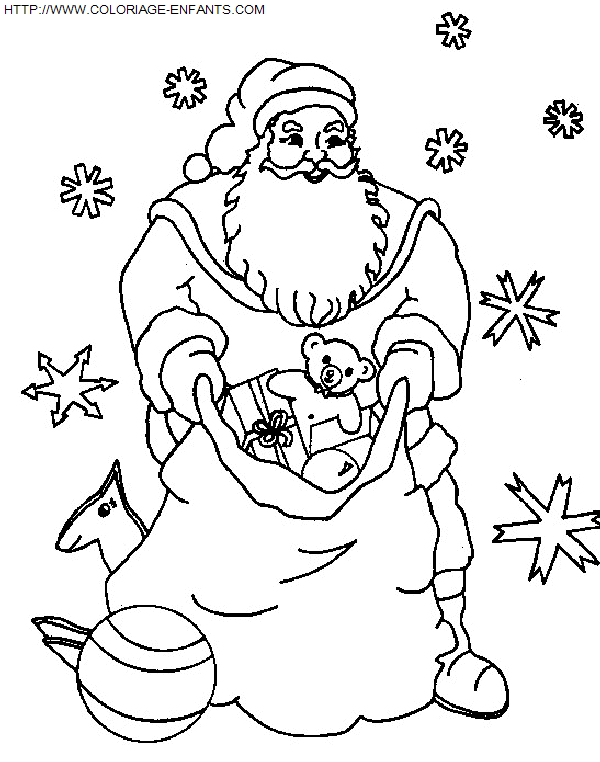 Christmas Santa Claus Presents coloring