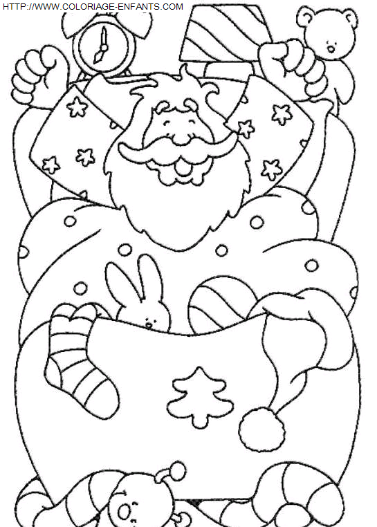 Christmas Santa Claus Presents coloring