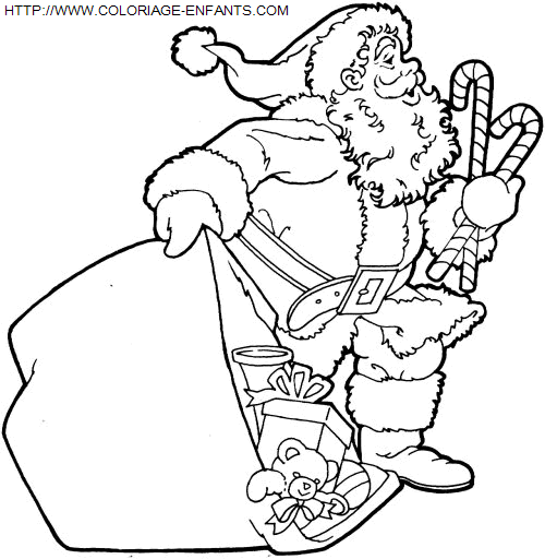 Christmas Santa Claus Presents coloring