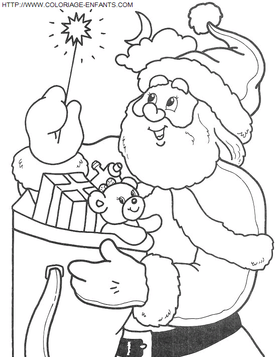 Christmas Santa Claus Presents coloring