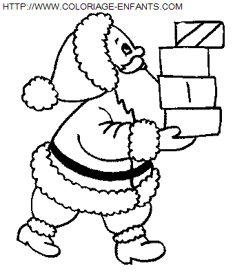 Christmas Santa Claus Presents coloring