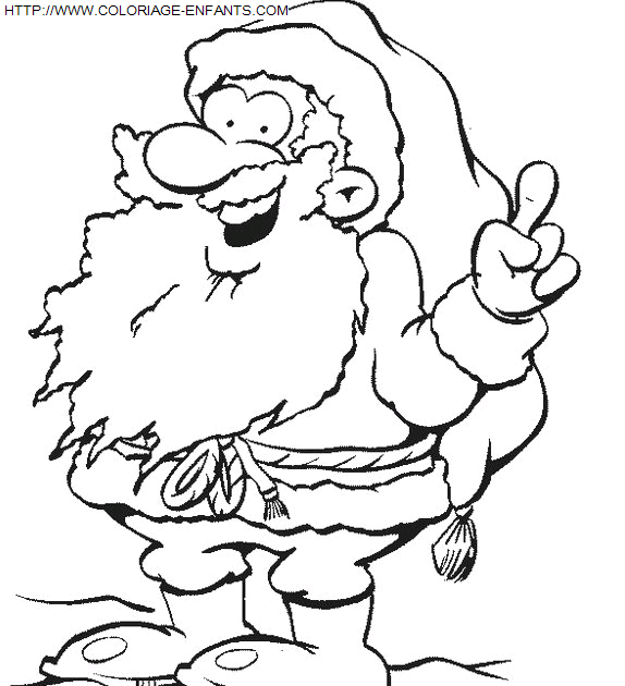 Christmas Santa Claus Funny coloring