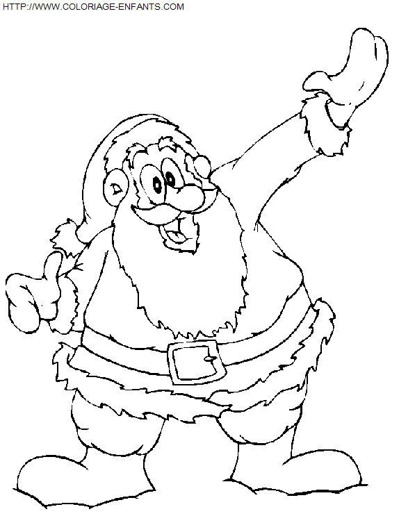 Christmas Santa Claus Funny coloring