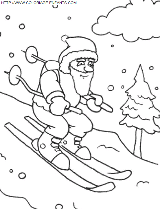 Christmas Santa Claus Funny coloring