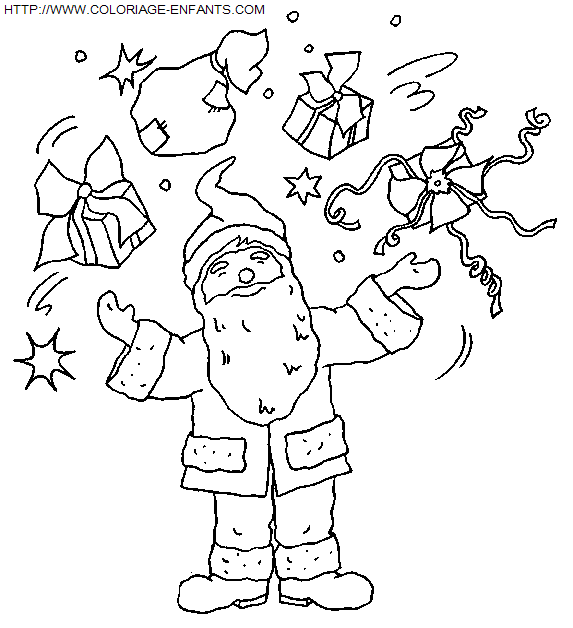 Christmas Santa Claus Funny coloring