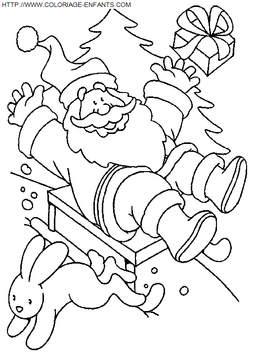 Christmas Santa Claus Funny coloring