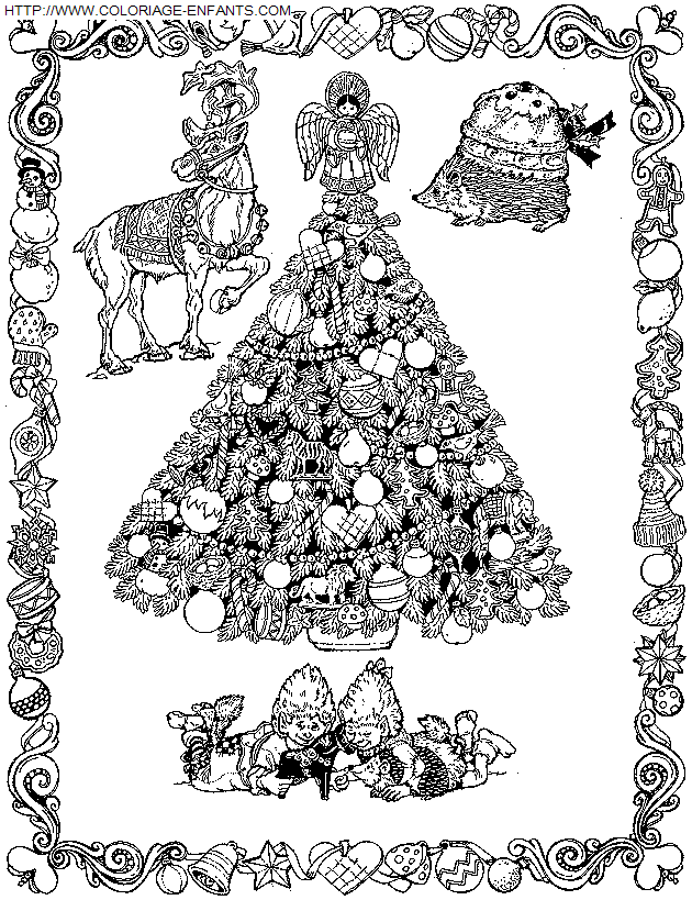 Christmas Christmas Trees coloring