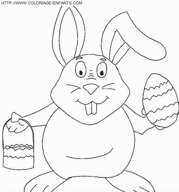 Easter Rabbits coloring