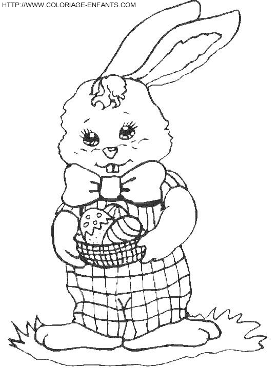 Easter Rabbits coloring