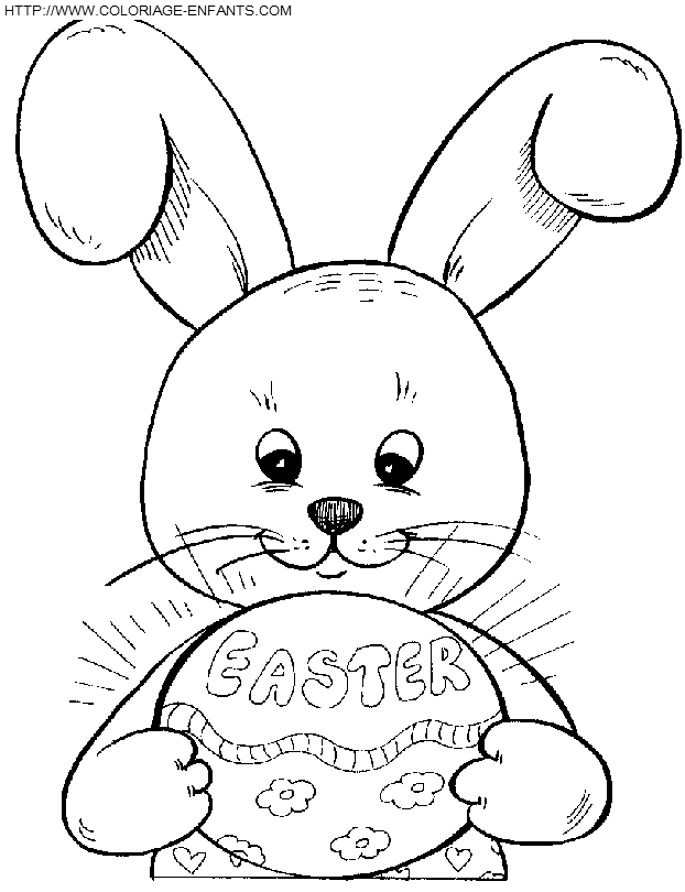 Easter Rabbits coloring