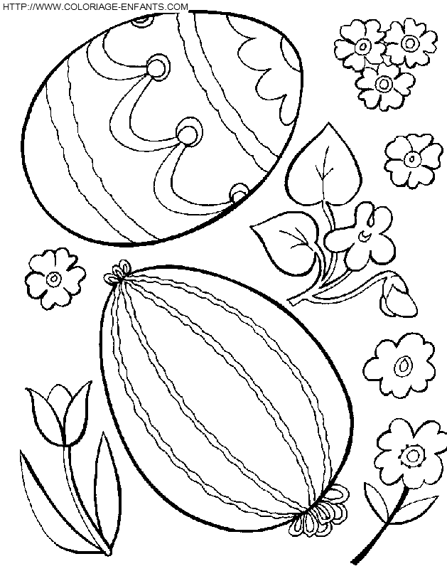 Easter Eggs coloring