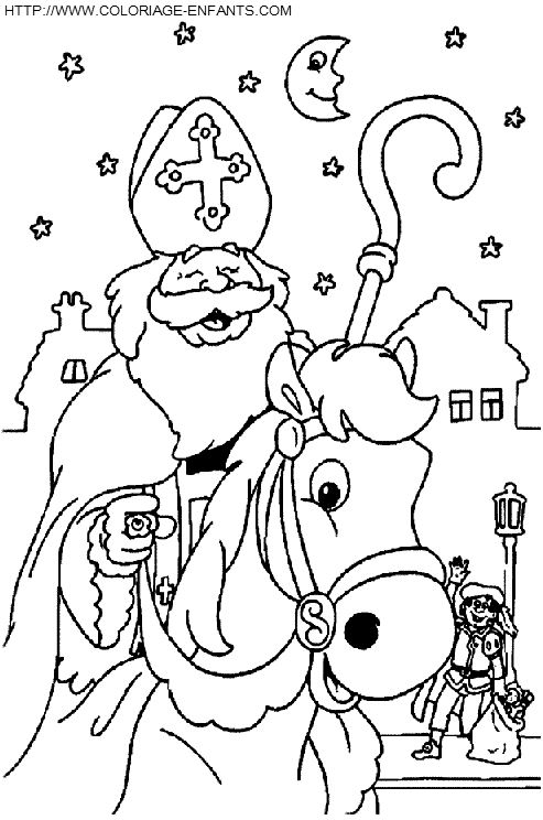 Saint Nicholas coloring