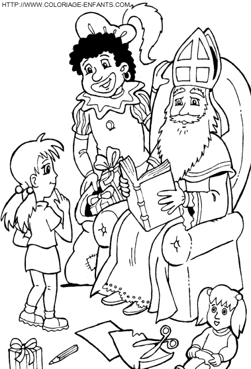 Saint Nicholas coloring