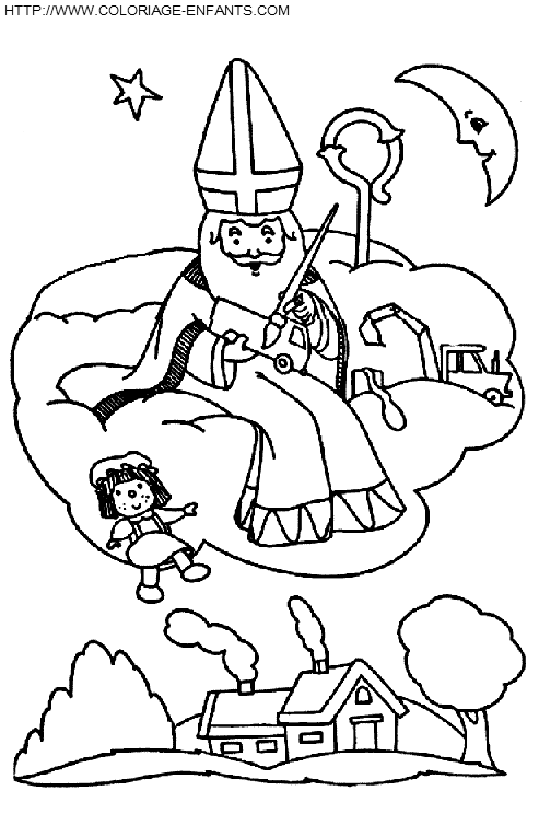 Saint Nicholas coloring
