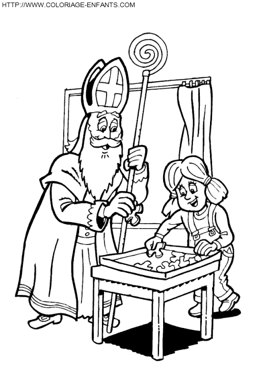 Saint Nicholas coloring