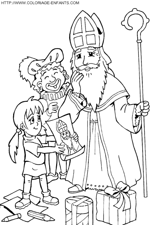 Saint Nicholas coloring