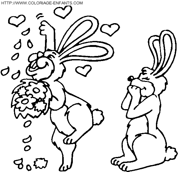 Saint Valentine In Love coloring