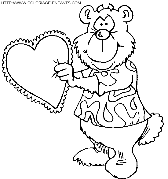 Saint Valentine In Love coloring