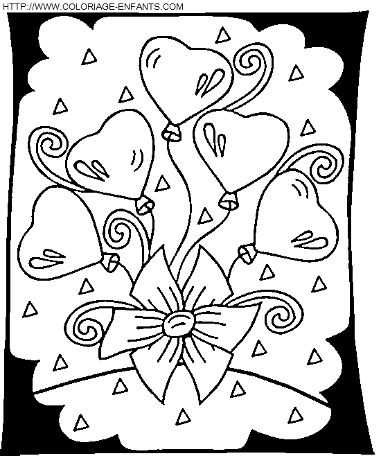 Saint Valentine In Love coloring