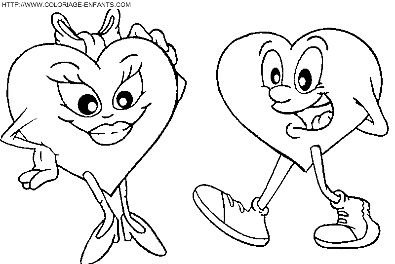 Saint Valentine In Love coloring