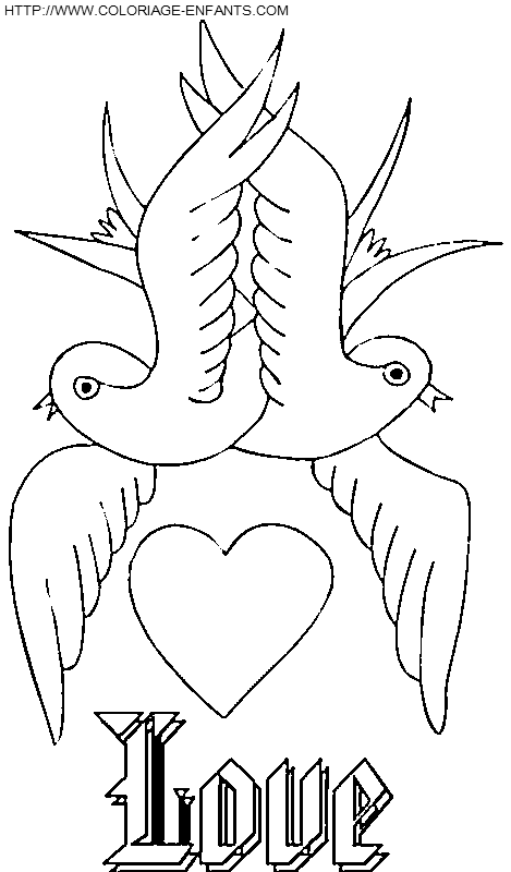 Saint Valentine In Love coloring