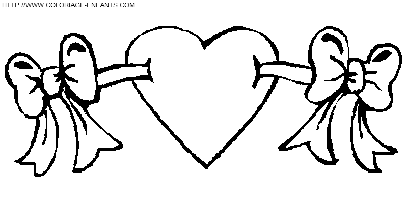 Saint Valentine Hearts coloring