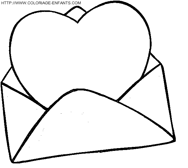 Saint Valentine Hearts coloring