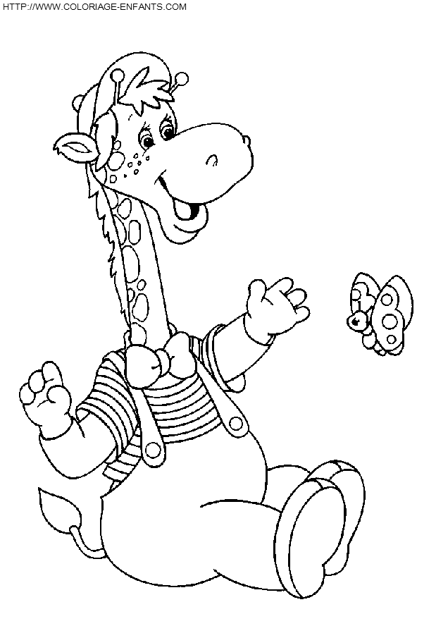 Giraffes coloring