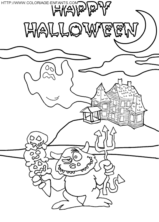 Halloween coloring