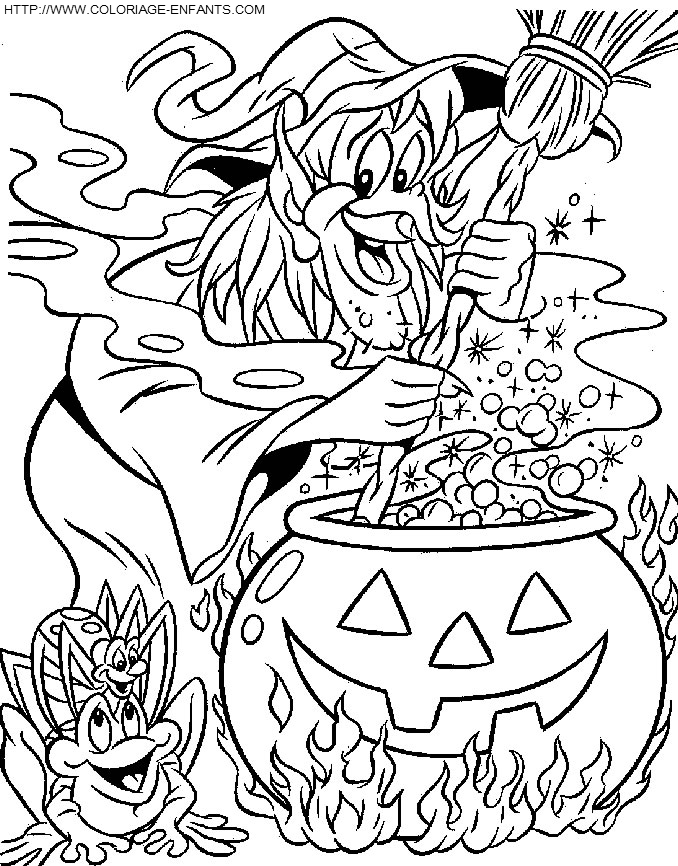 Halloween coloring