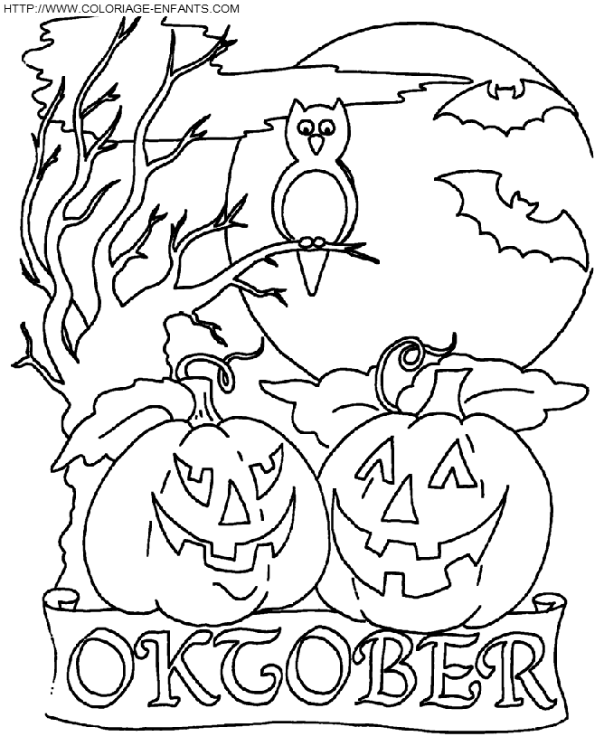 Halloween coloring