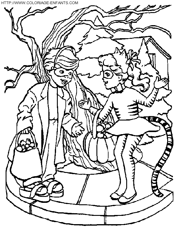 Halloween coloring