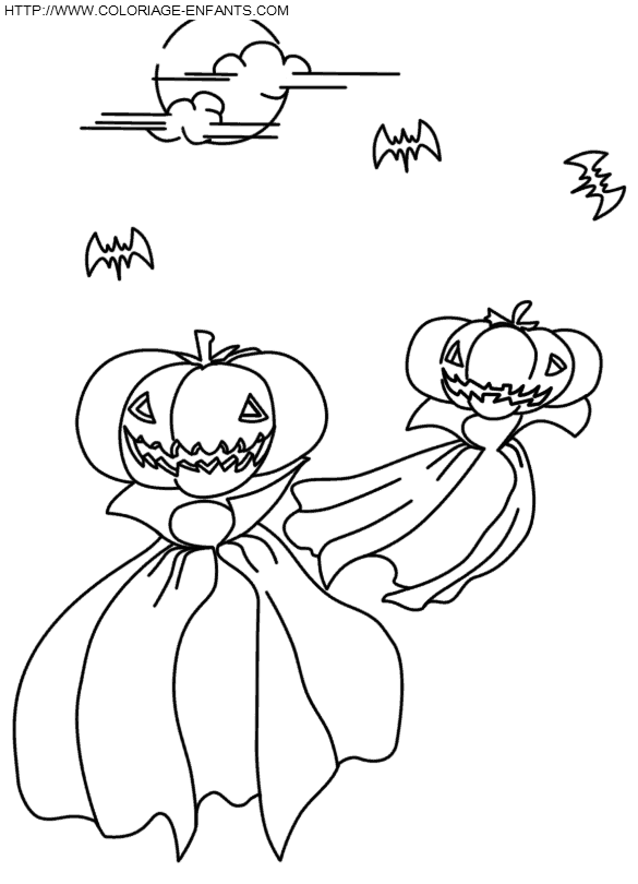 Halloween Pumpkins coloring