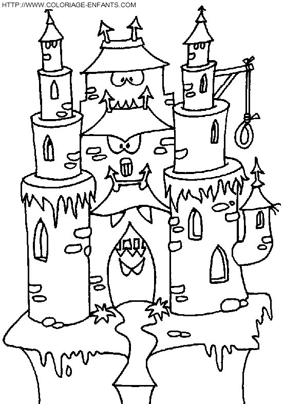Haunted Houses coloring